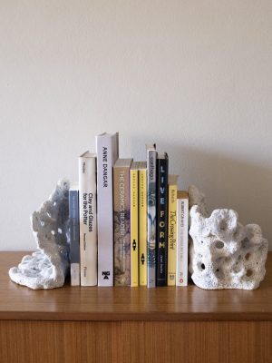 Coral book ends